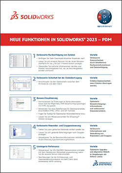 SOLIDWORKS 2023 - PDM - Neue Funktionen
